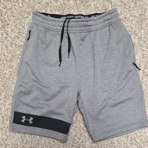 Under Armour Gray and Black Men's Athletic Shorts